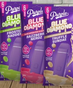 Purple Blue Diamond Blue Lotus + THCa Diamonds Disposable 6g